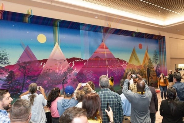 Albuquerque International Sunport mixed-media mural